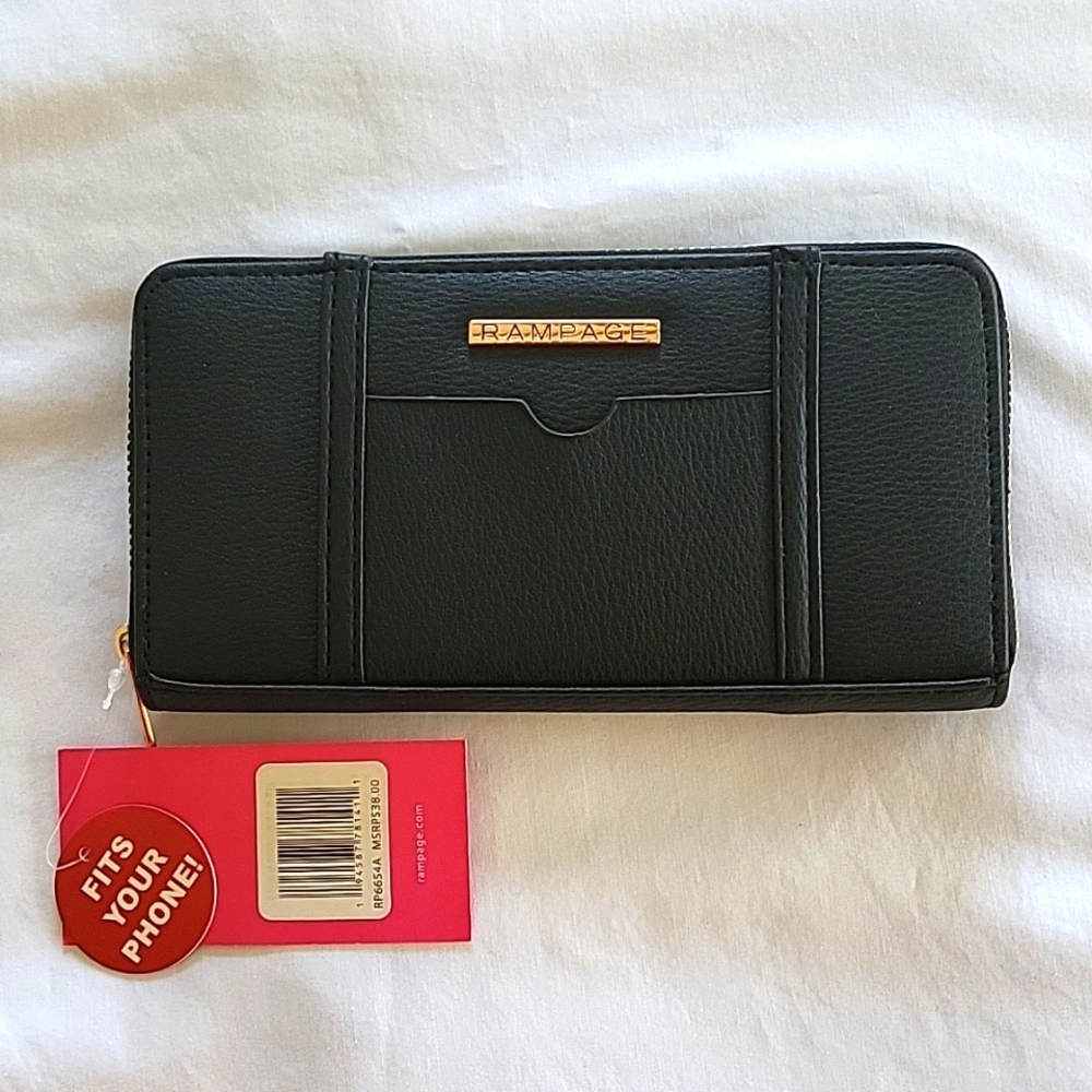 Rampage wallet, black, NWT